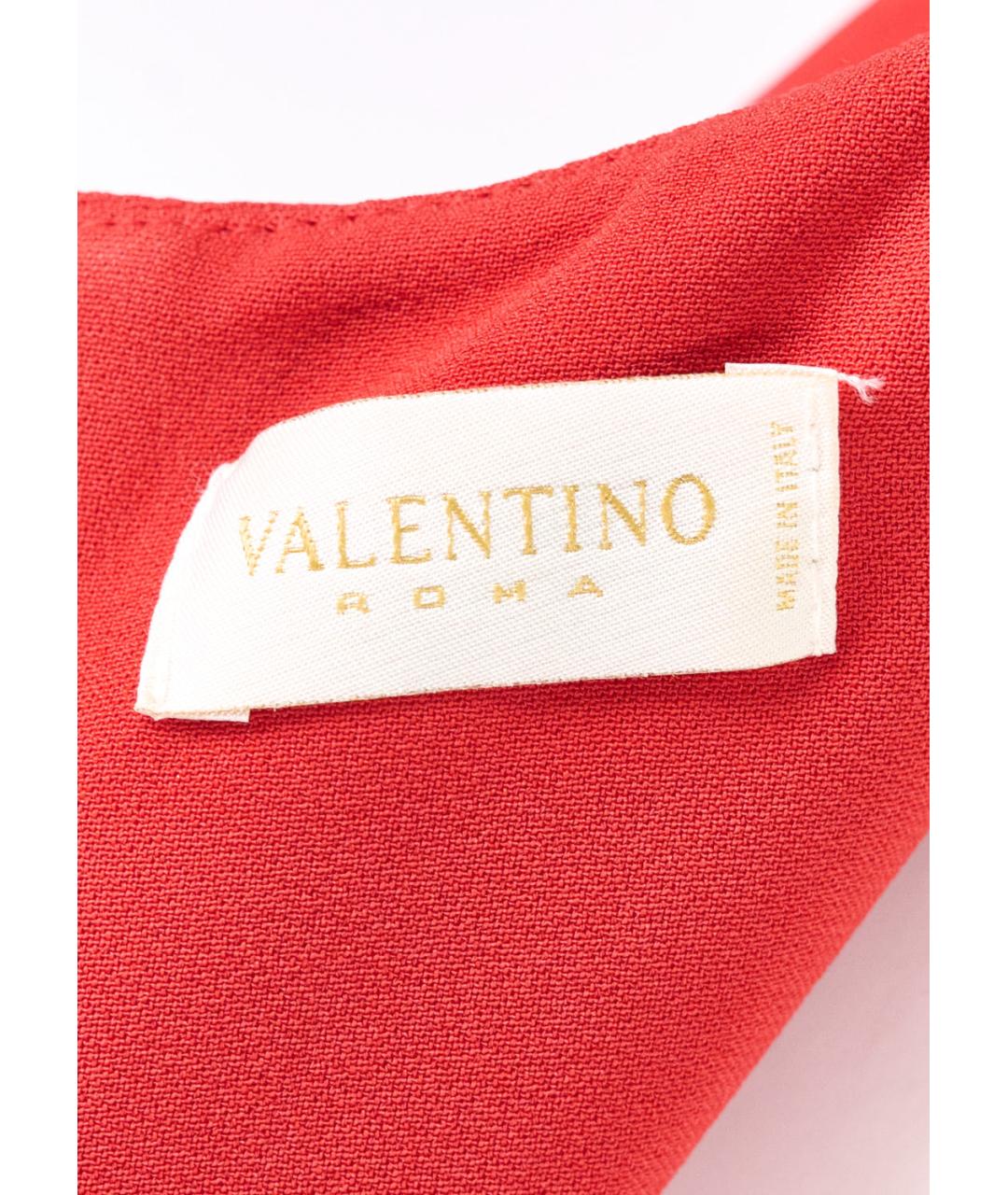VALENTINO Красное вискозное вечернее платье, фото 5
