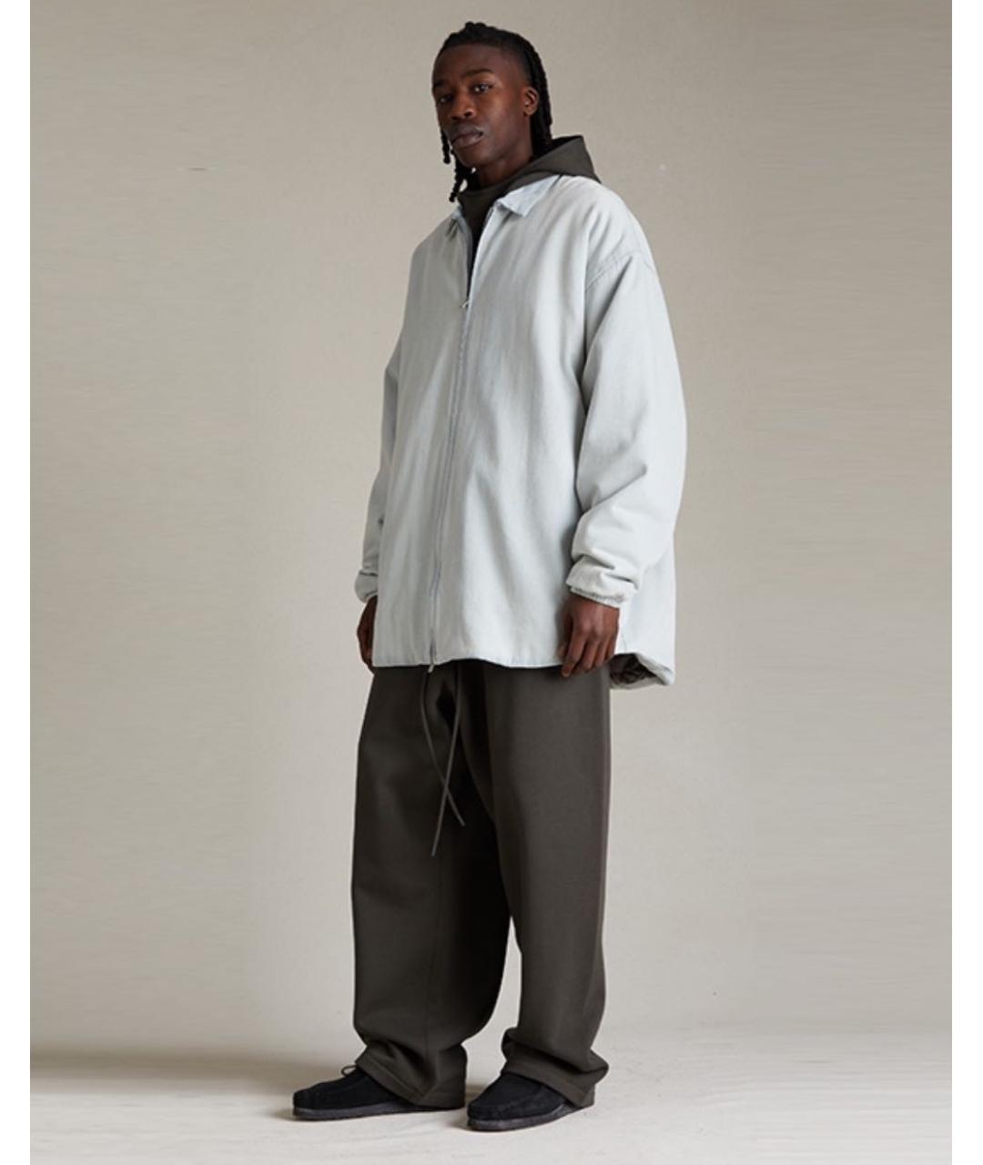 FEAR OF GOD ESSENTIALS Голубая деним куртка, фото 5