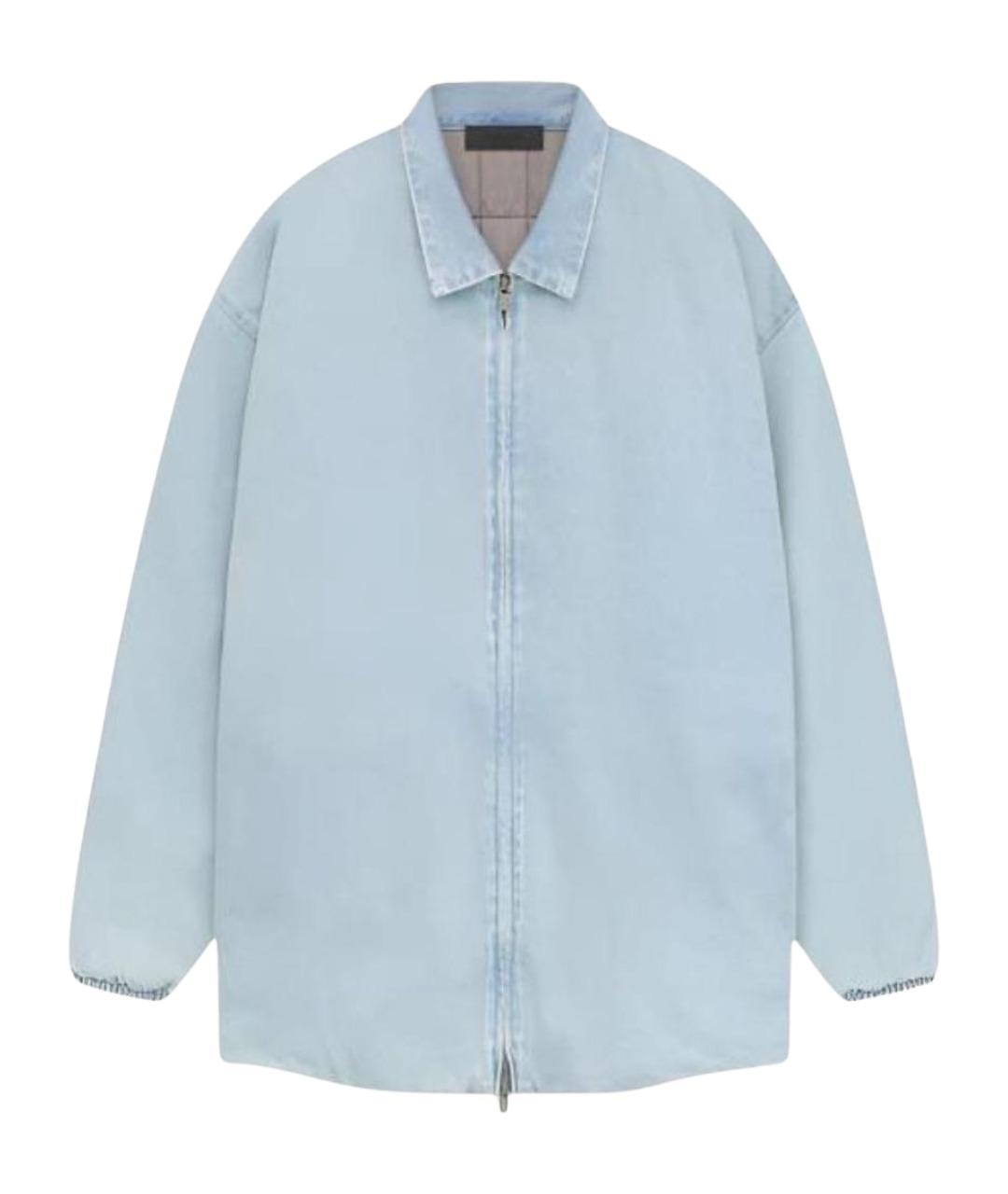 FEAR OF GOD ESSENTIALS Голубая деним куртка, фото 1