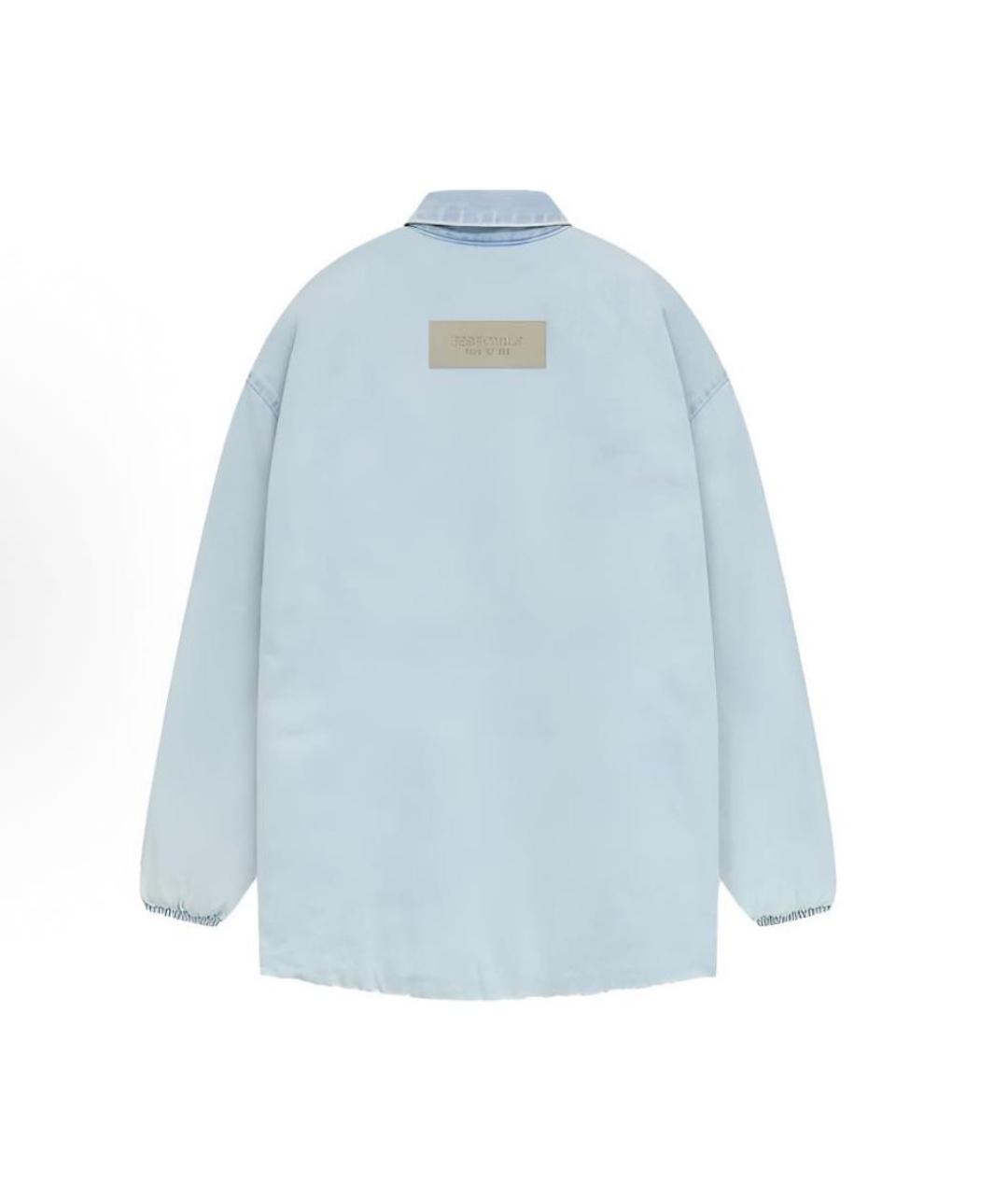 FEAR OF GOD ESSENTIALS Голубая деним куртка, фото 2