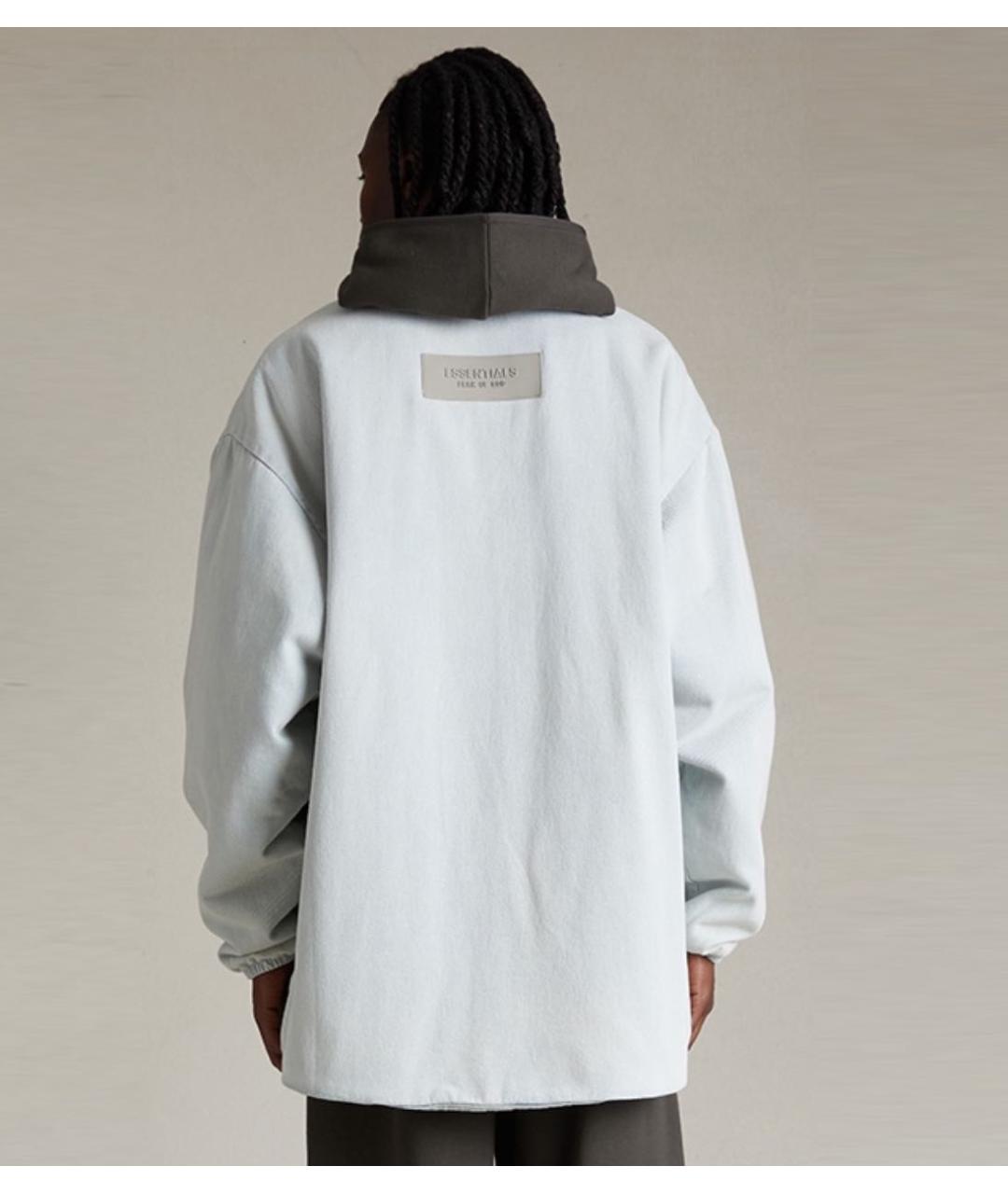 FEAR OF GOD ESSENTIALS Голубая деним куртка, фото 4