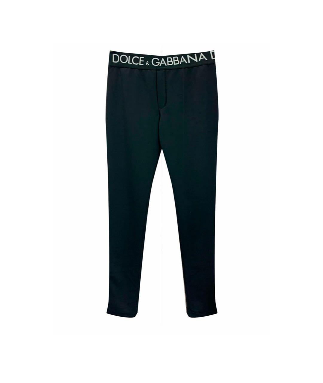 DOLCE&GABBANA Черные сетчатые леггинсы и велосипедки, фото 1