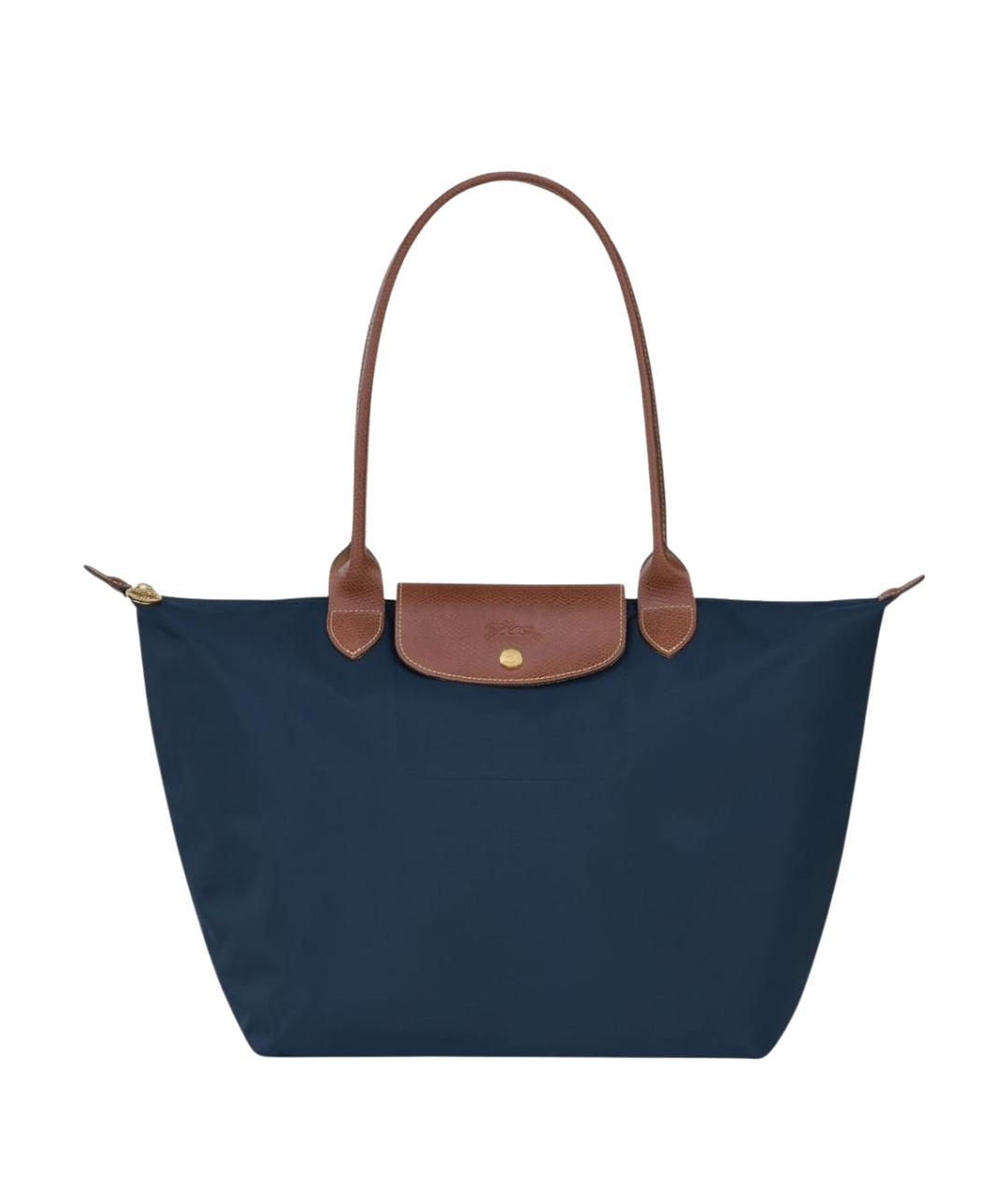 LONGCHAMP Темно-синяя сумка тоут, фото 1