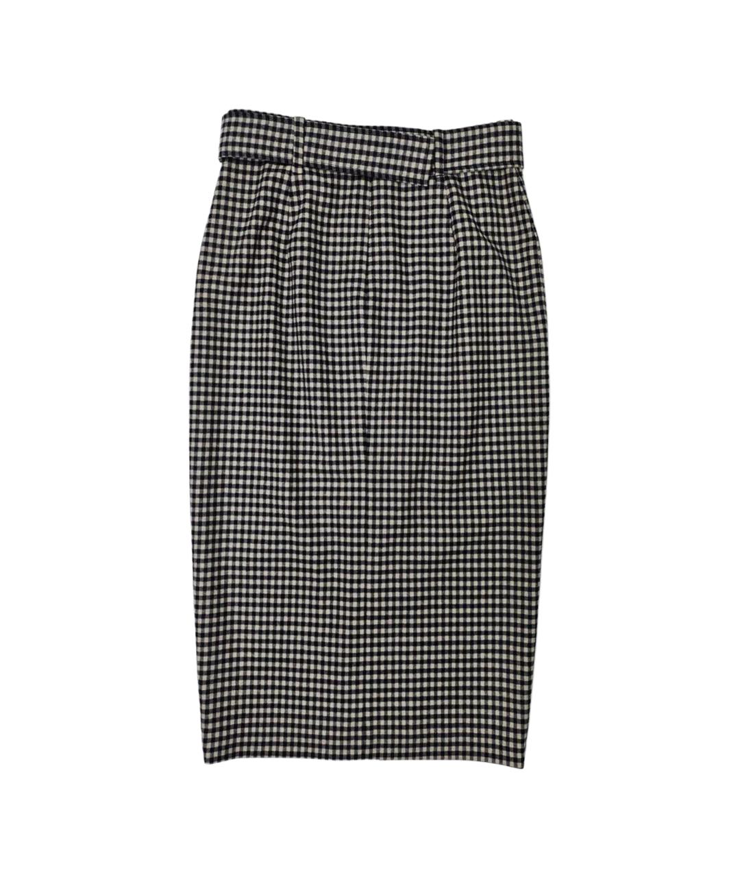 MAX MARA Синяя шерстяная юбка миди, фото 2
