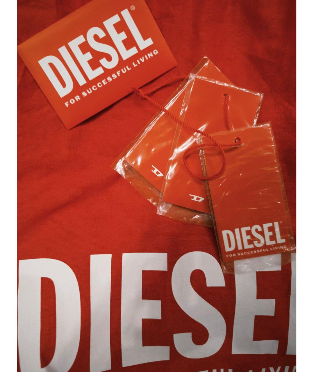 DIESEL Золотая кожаная сумка с короткими ручками, фото 3