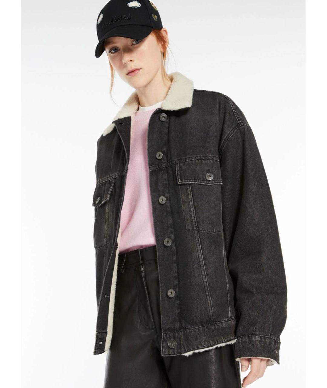 WEEKEND MAX MARA Черная деним куртка, фото 5