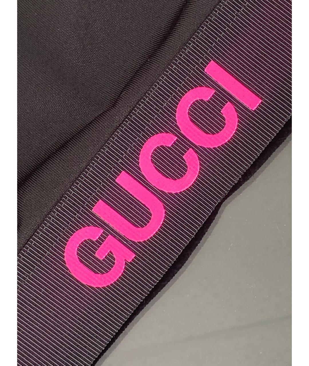 GUCCI Черная хлопко-эластановая майка, фото 4