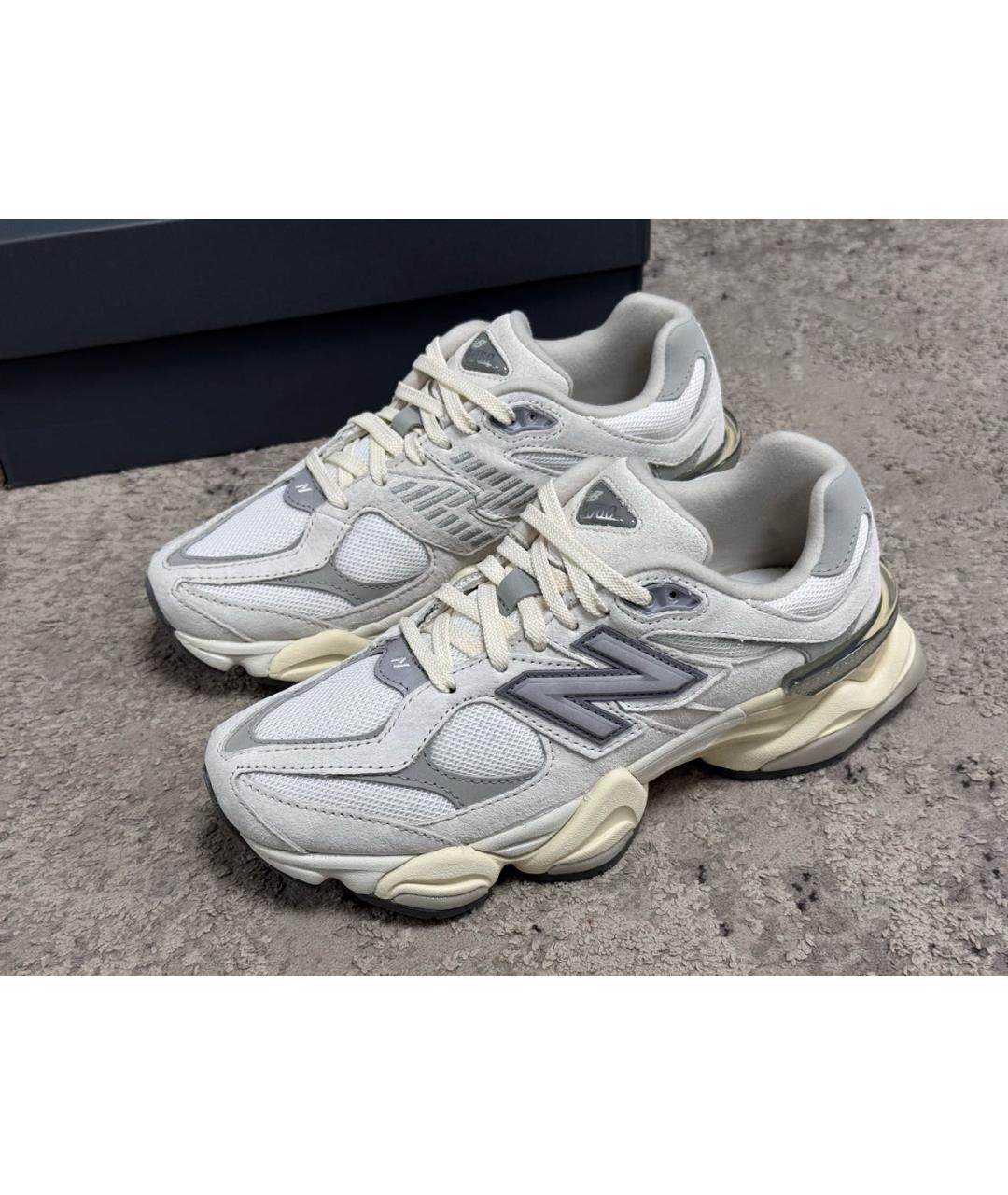 NEW BALANCE Белые замшевые кроссовки, фото 2