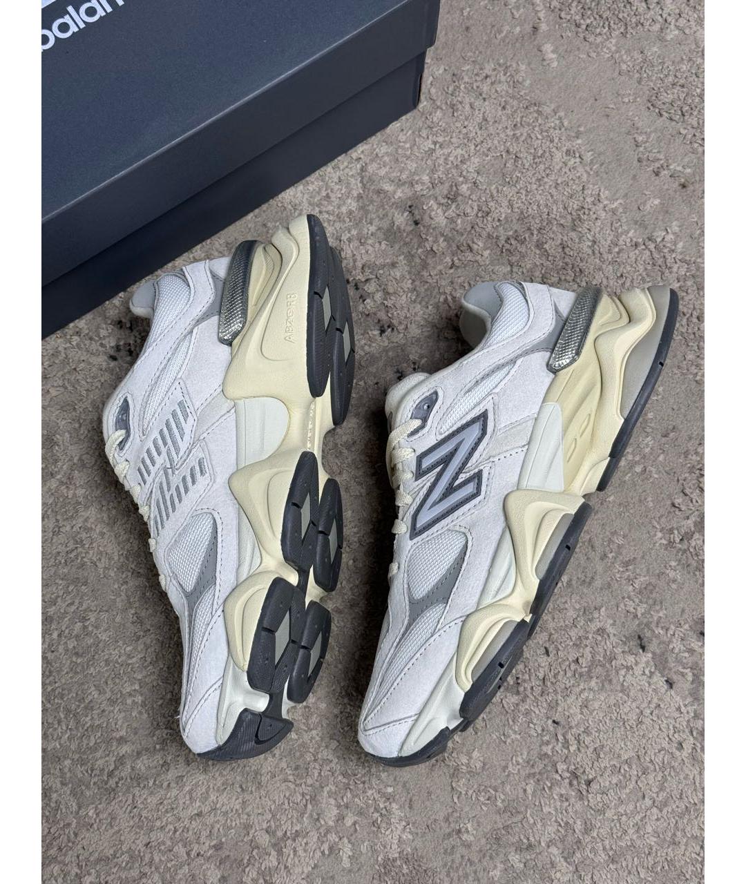 NEW BALANCE Белые замшевые кроссовки, фото 4