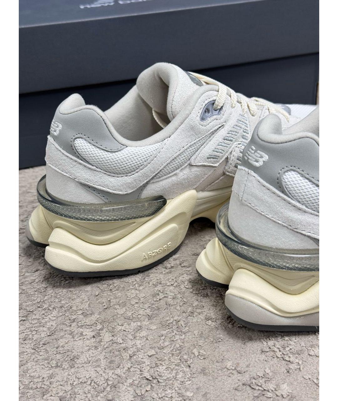 NEW BALANCE Белые замшевые кроссовки, фото 5