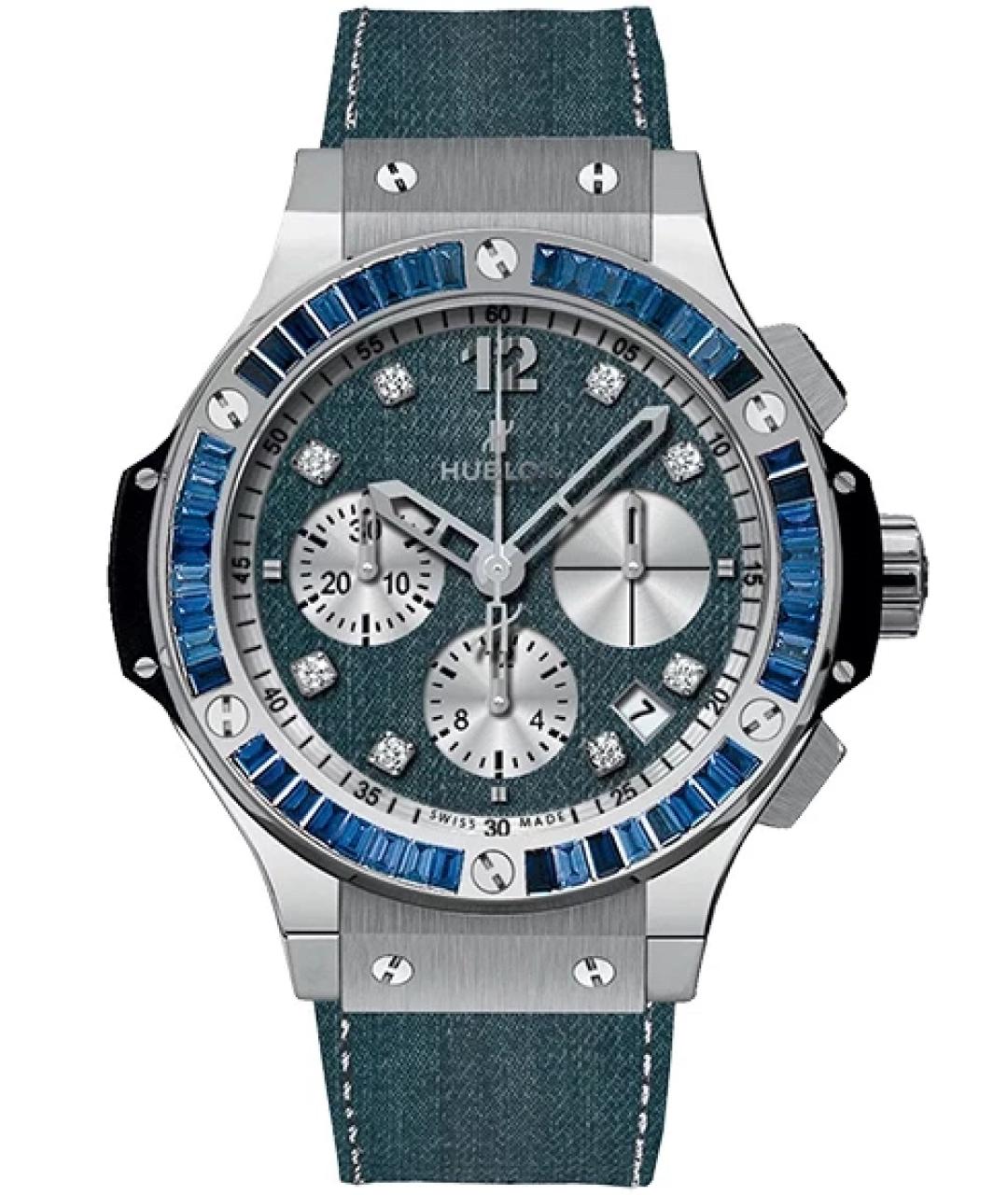 HUBLOT Голубые металлические часы, фото 1
