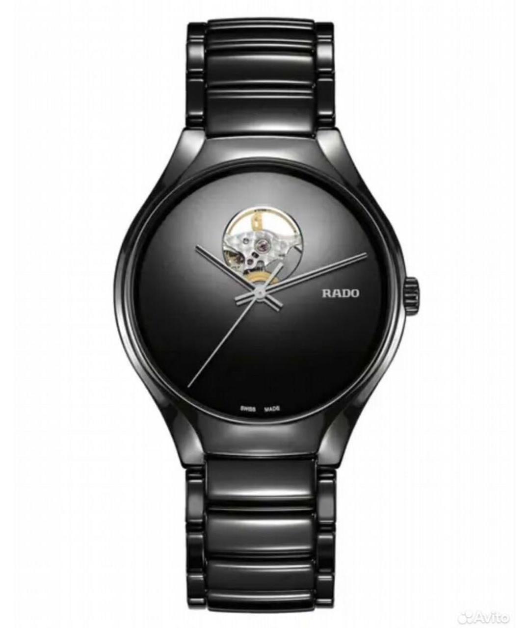 RADO Черные керамические часы, фото 1