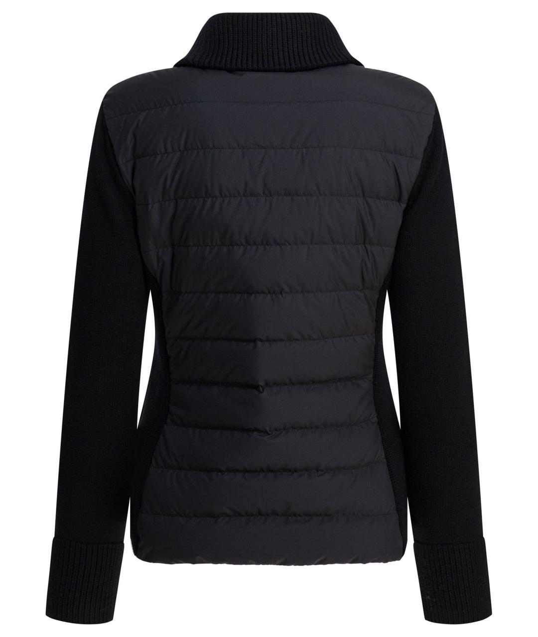 MONCLER Черная полиэстеровая куртка, фото 2