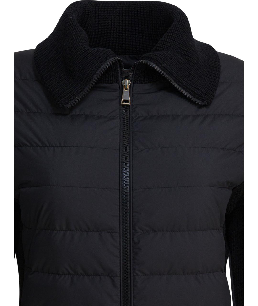MONCLER Черная полиэстеровая куртка, фото 3