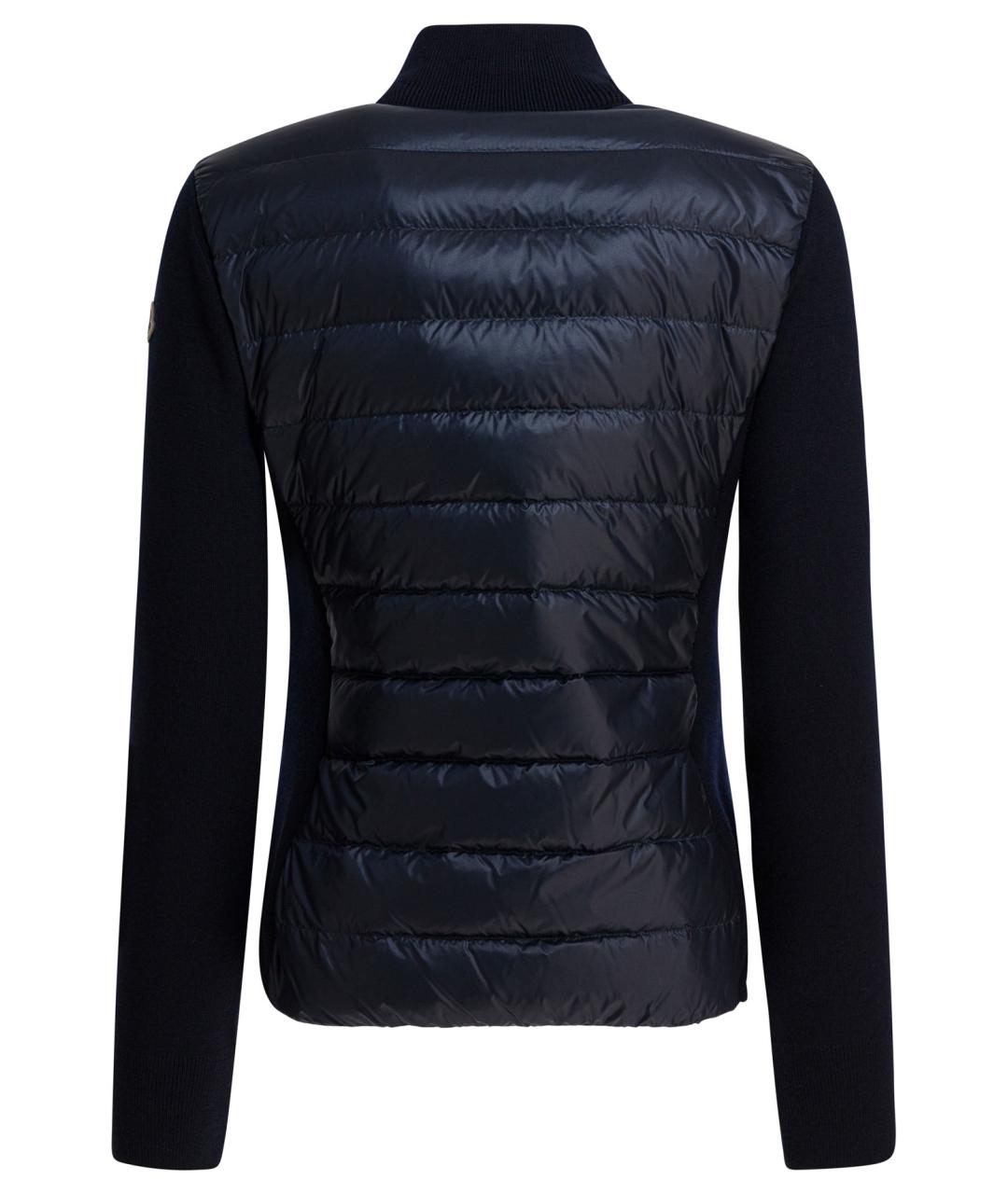 MONCLER Темно-синяя полиамидовая куртка, фото 2