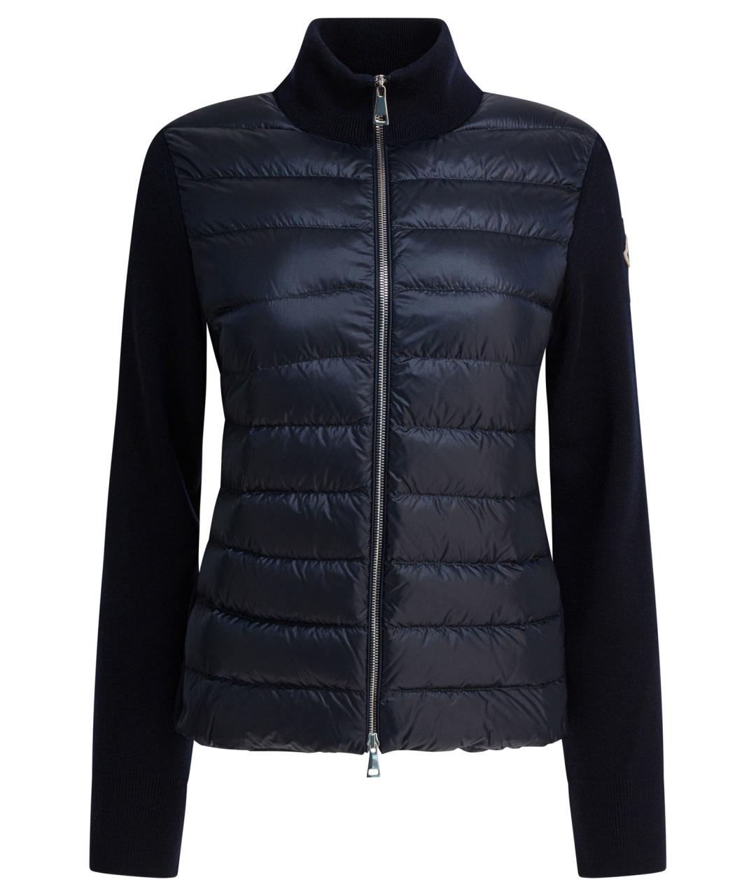 MONCLER Темно-синяя полиамидовая куртка, фото 1