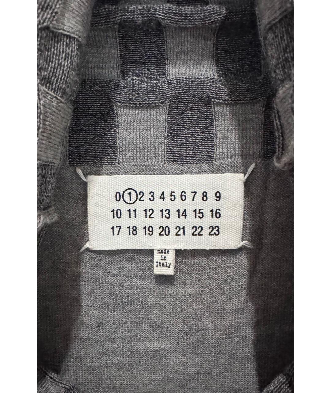 MAISON MARGIELA Серый шерстяной джемпер / свитер, фото 4