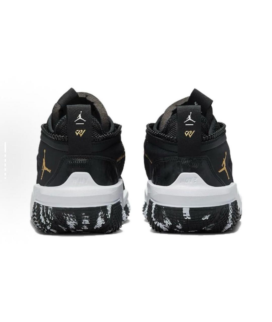 JORDAN Черные текстильные высокие кроссовки / кеды, фото 5