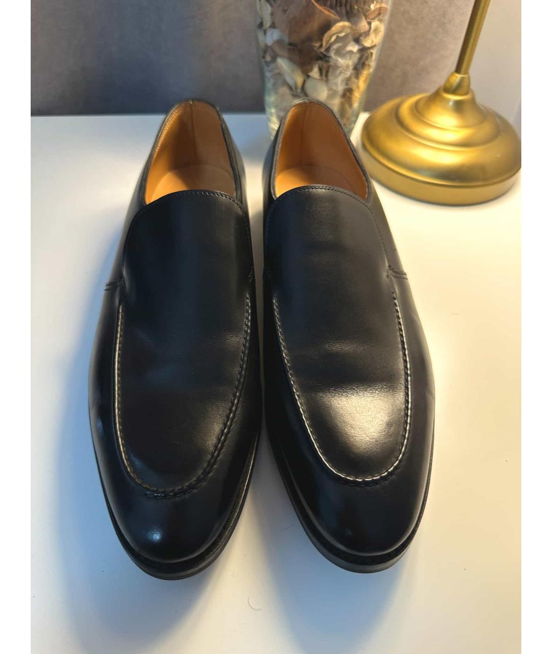 JOHN LOBB Черные кожаные туфли, фото 6