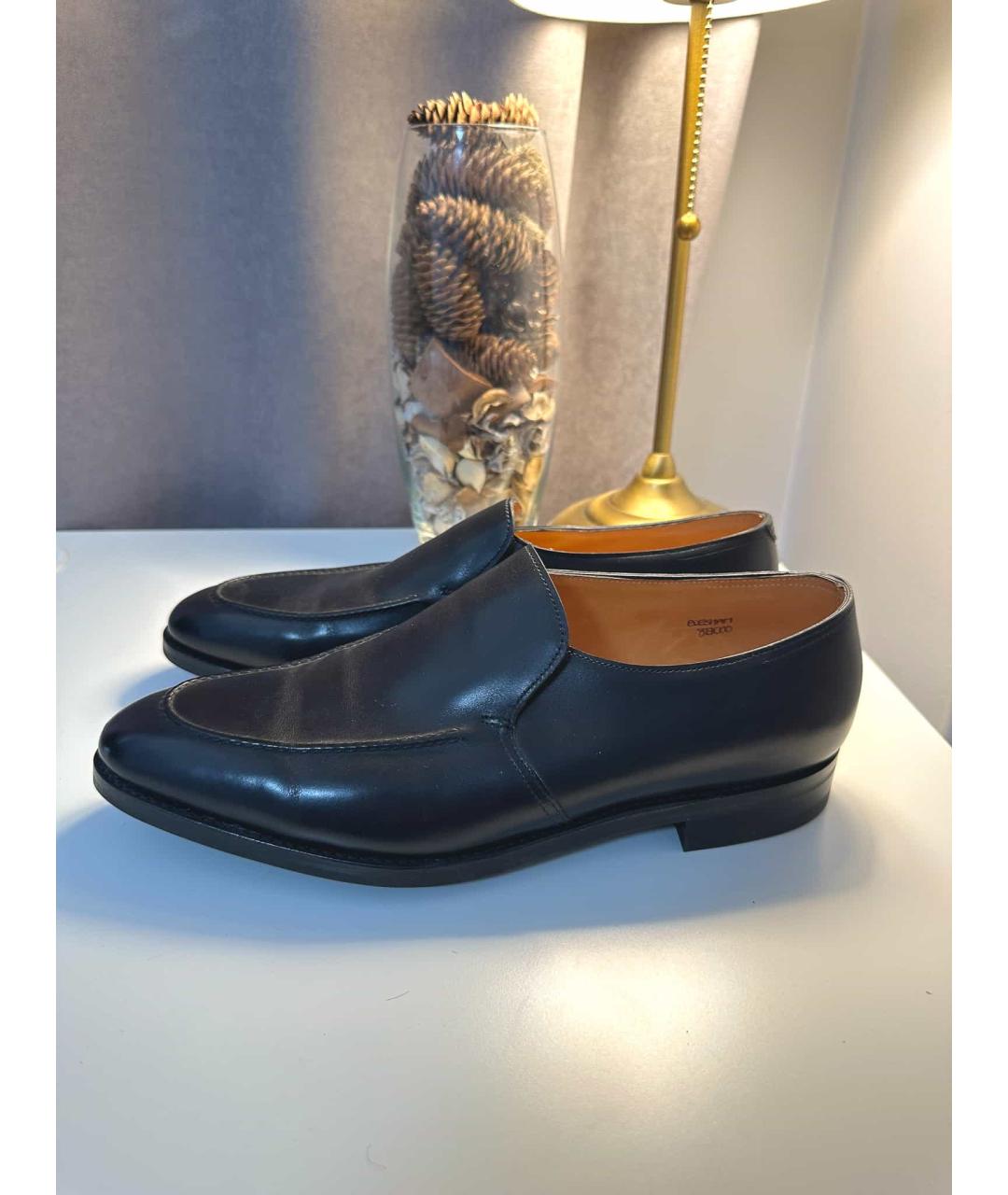 JOHN LOBB Черные кожаные туфли, фото 3