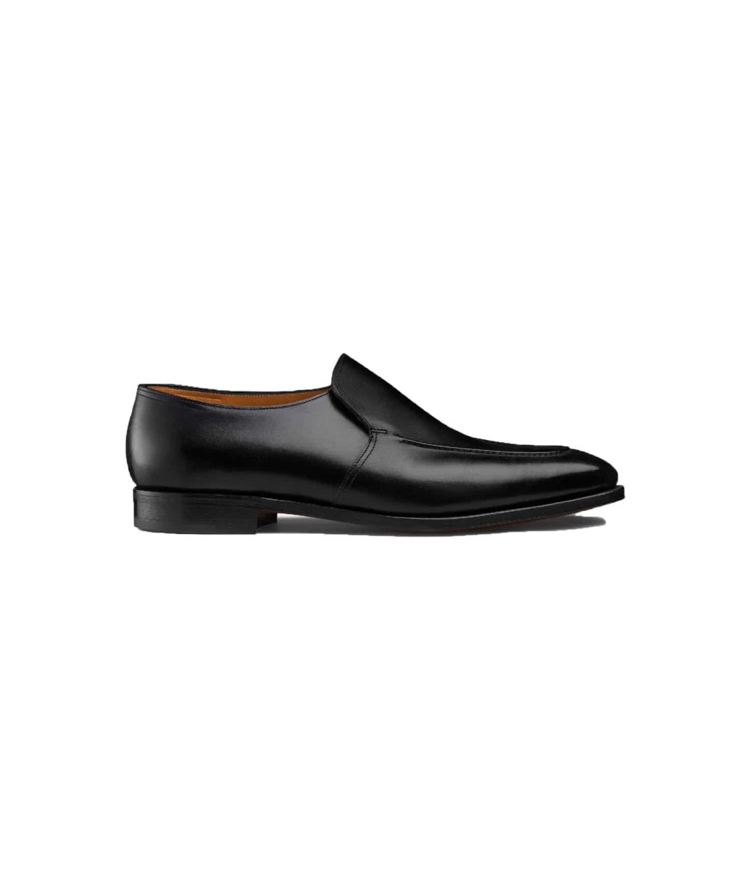 JOHN LOBB Черные кожаные туфли, фото 1
