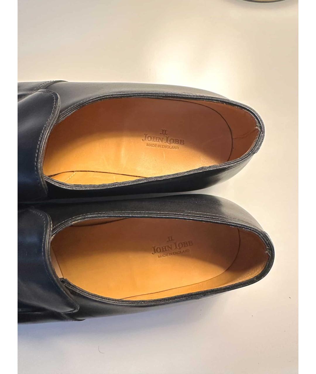 JOHN LOBB Черные кожаные туфли, фото 4