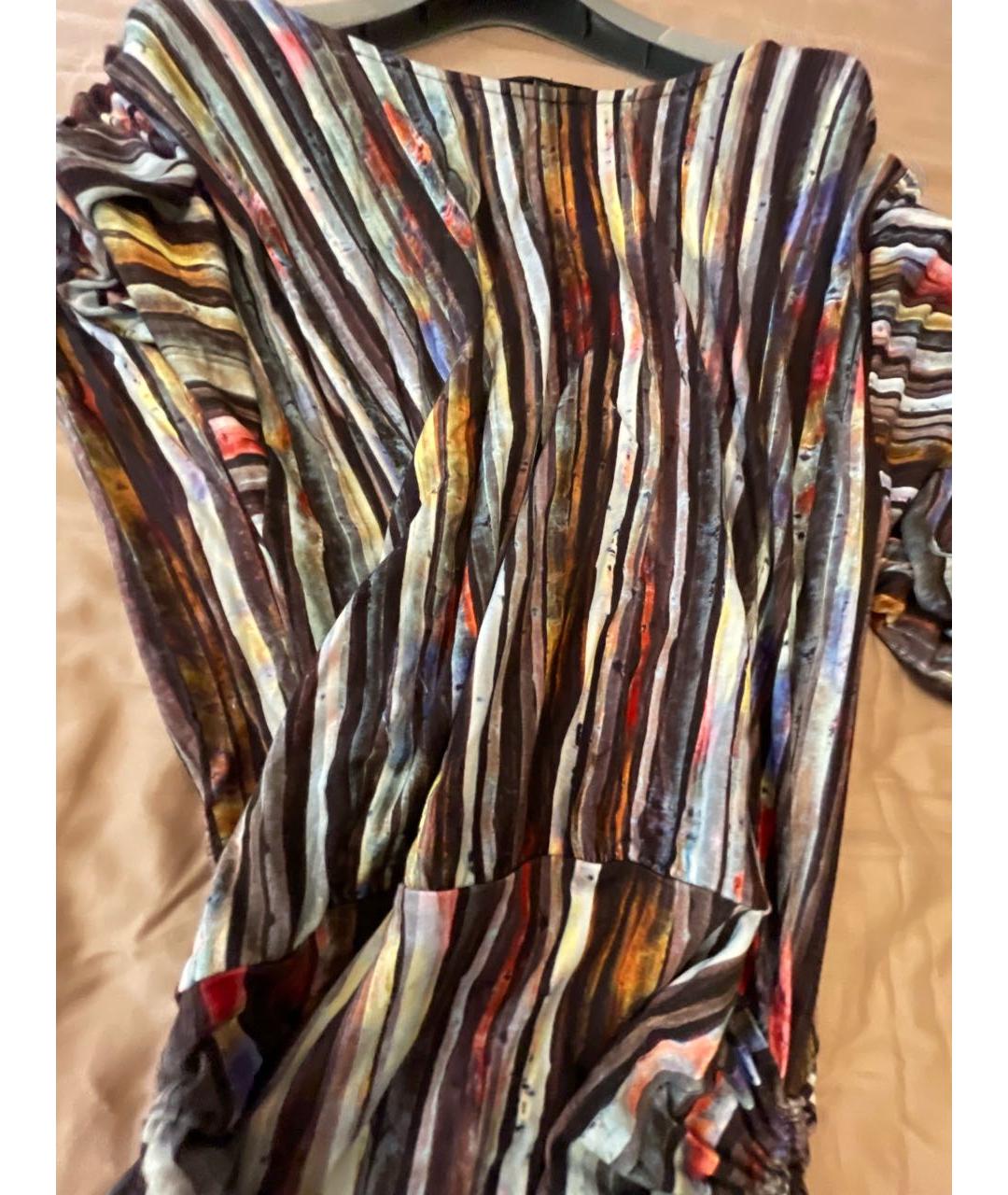PAUL SMITH Мульти вискозное повседневное платье, фото 4
