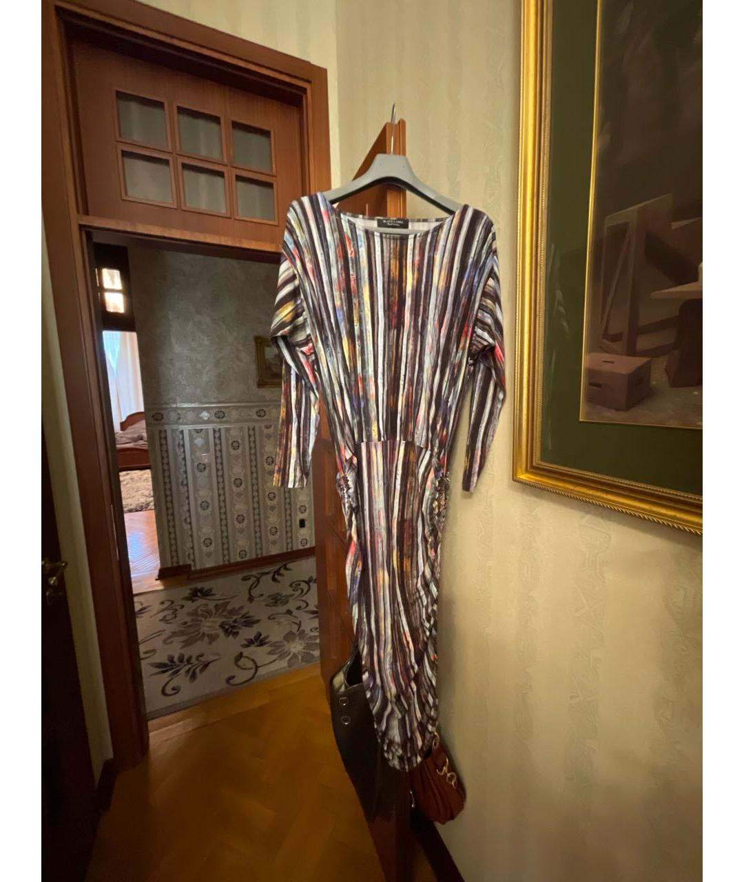 PAUL SMITH Мульти вискозное повседневное платье, фото 5