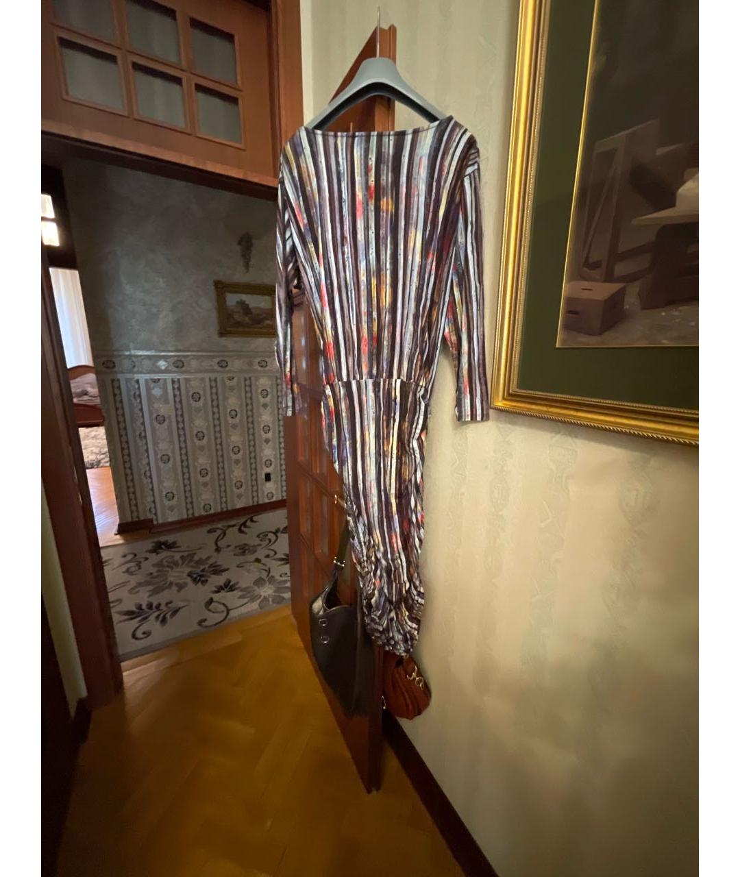 PAUL SMITH Мульти вискозное повседневное платье, фото 2