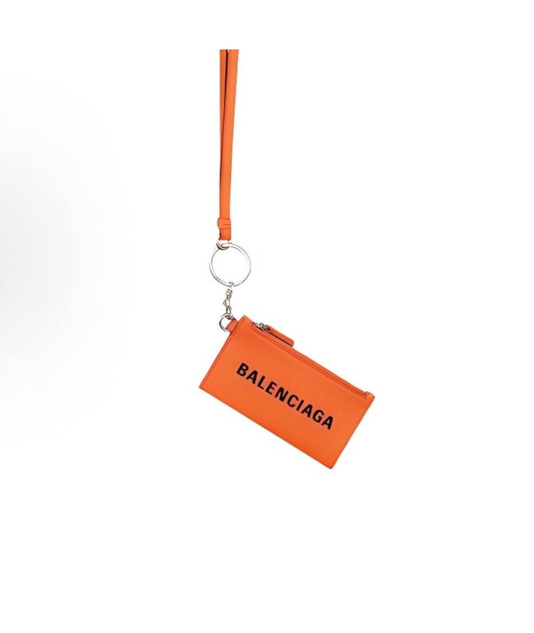BALENCIAGA Оранжевый кошелек, фото 4