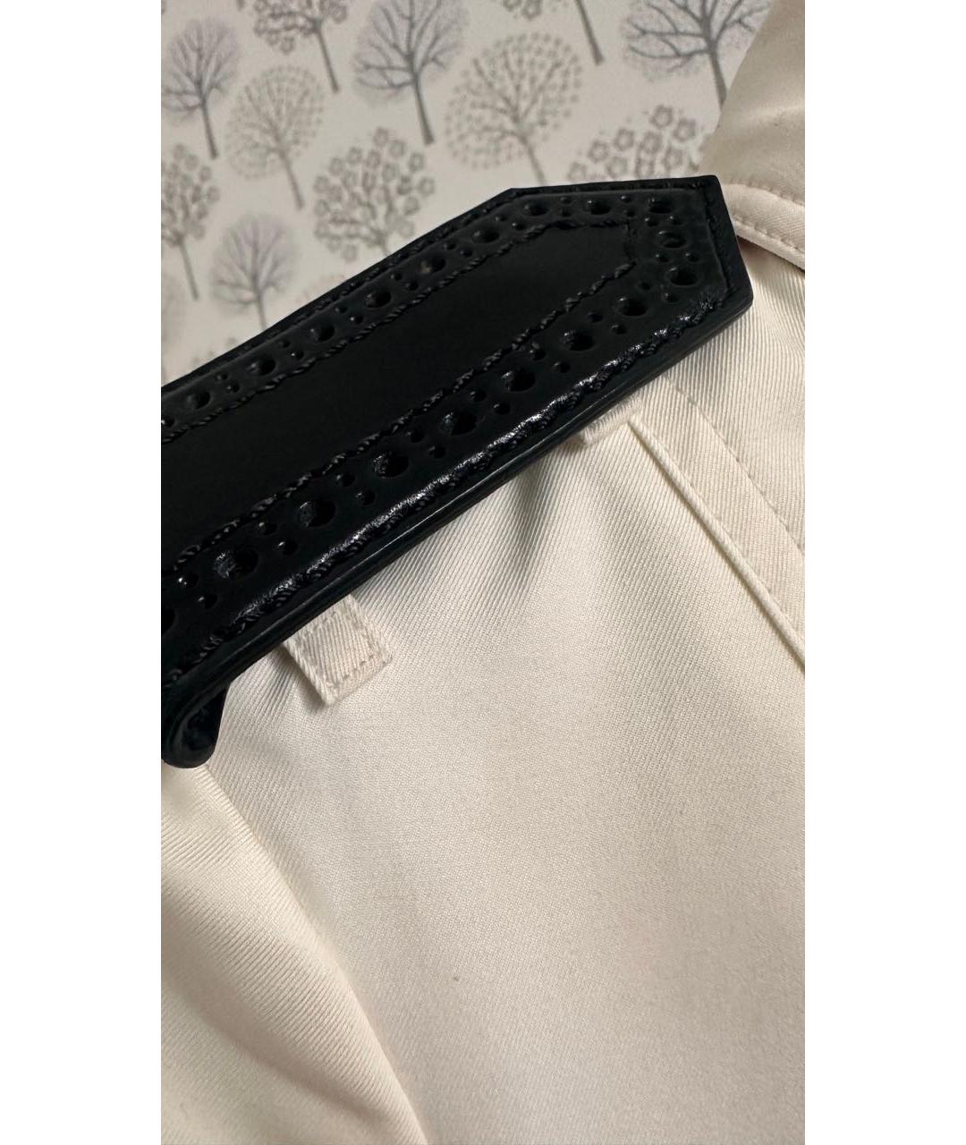 BURBERRY Белый хлопковый тренч/плащ, фото 7