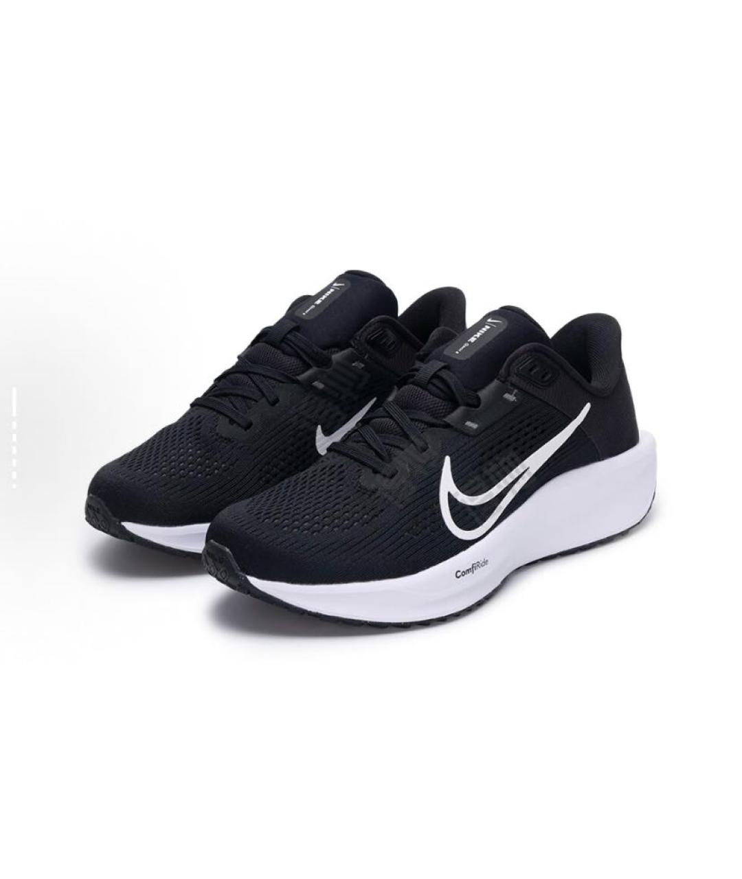 NIKE Черные текстильные низкие кроссовки / кеды, фото 2