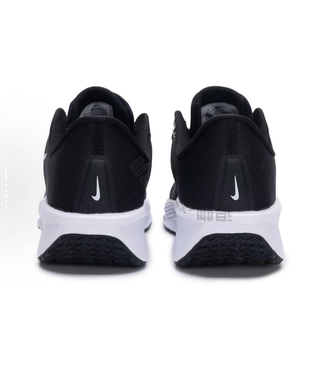 NIKE Черные текстильные низкие кроссовки / кеды, фото 3