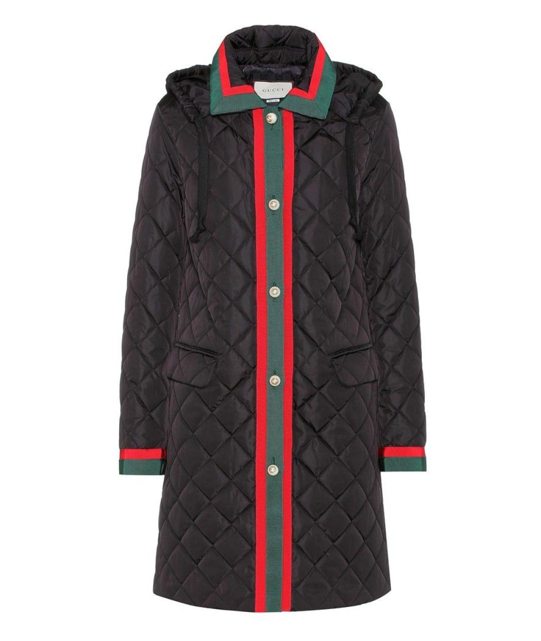 GUCCI Черный полиэстеровый пуховик, фото 1