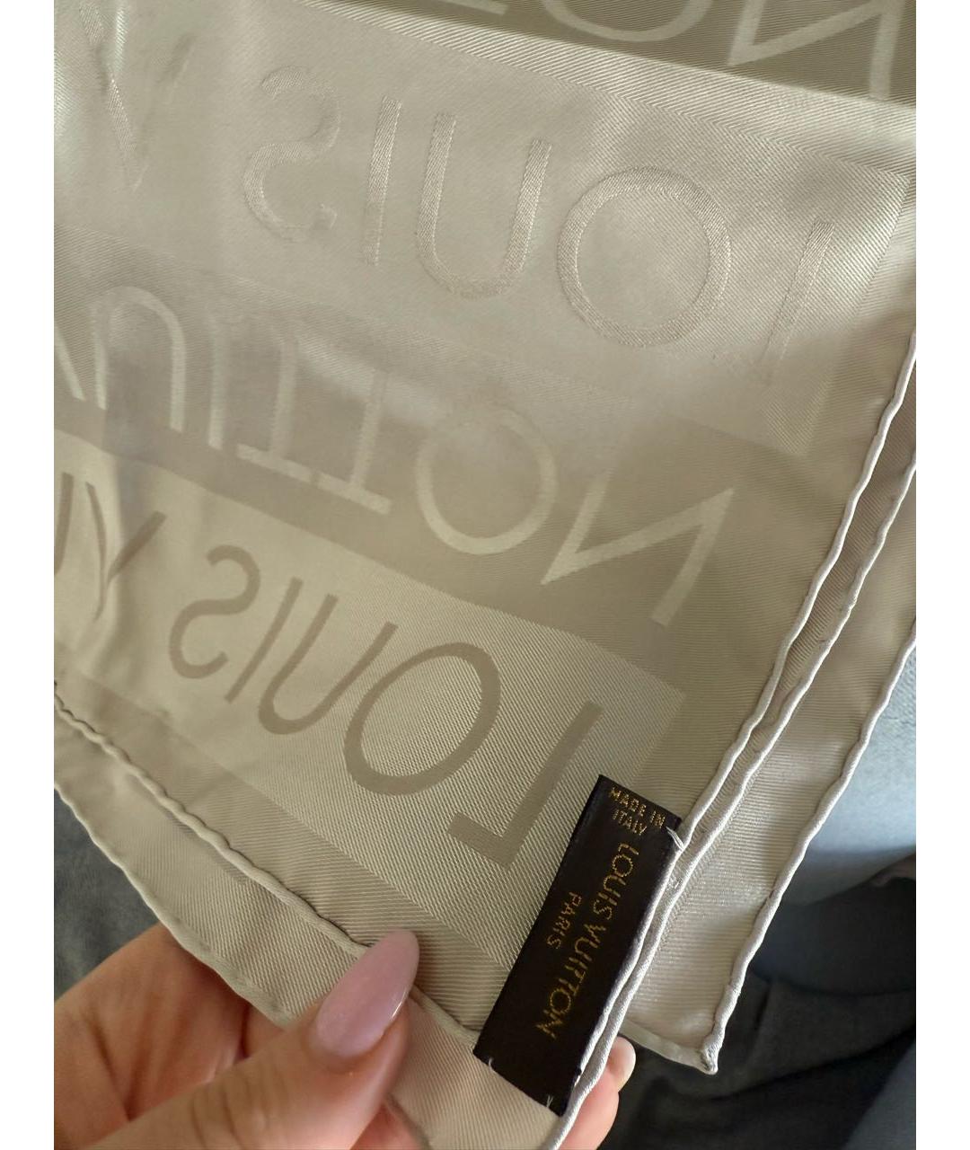 LOUIS VUITTON Серебрянный платок, фото 4