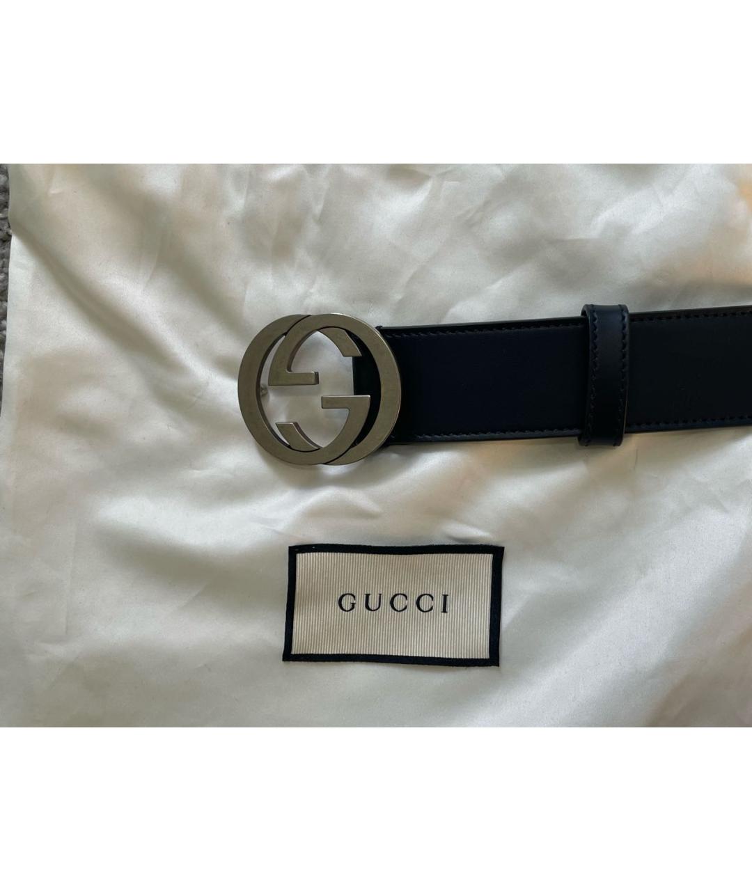 GUCCI Темно-синий ремень, фото 3