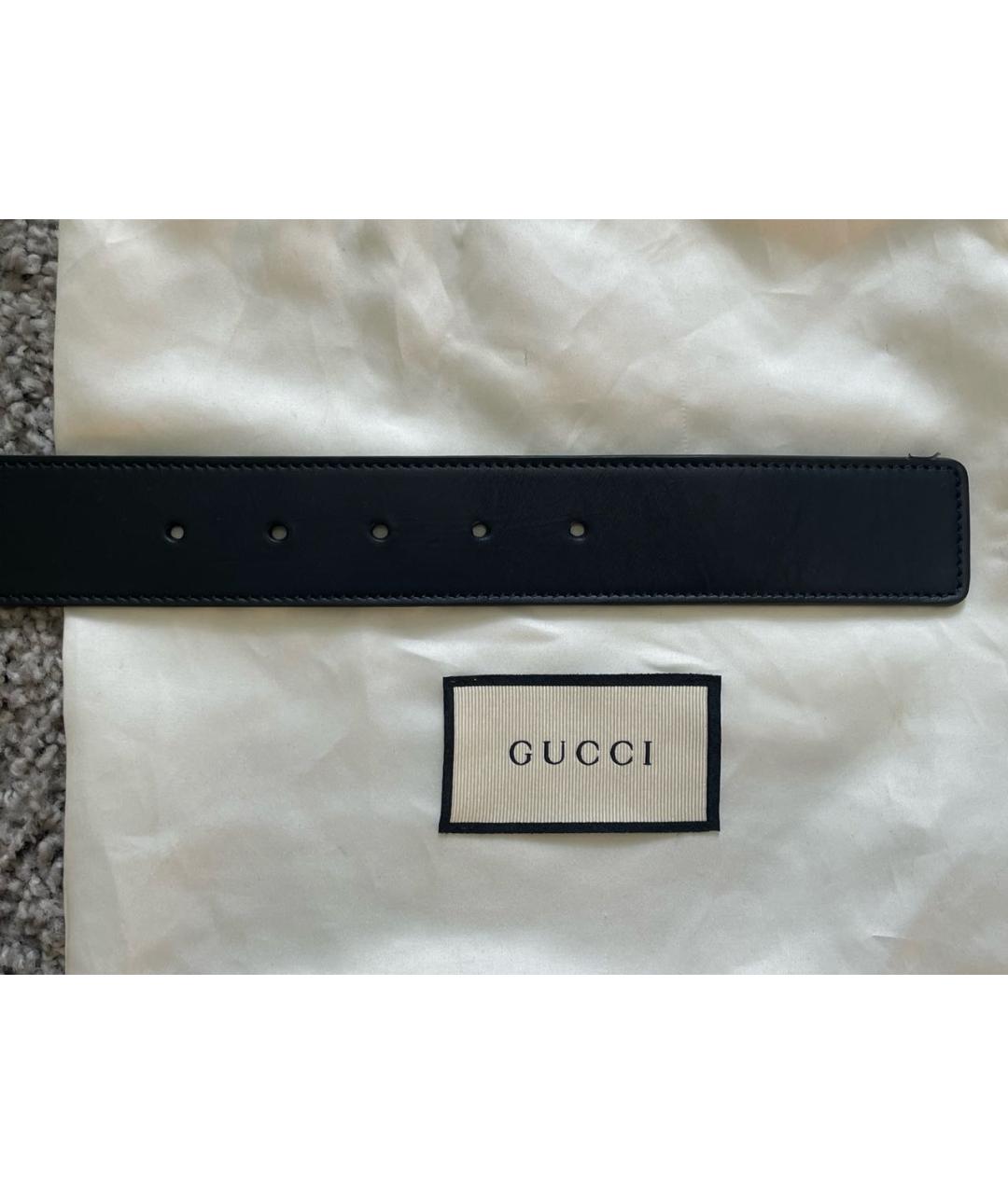 GUCCI Темно-синий ремень, фото 4
