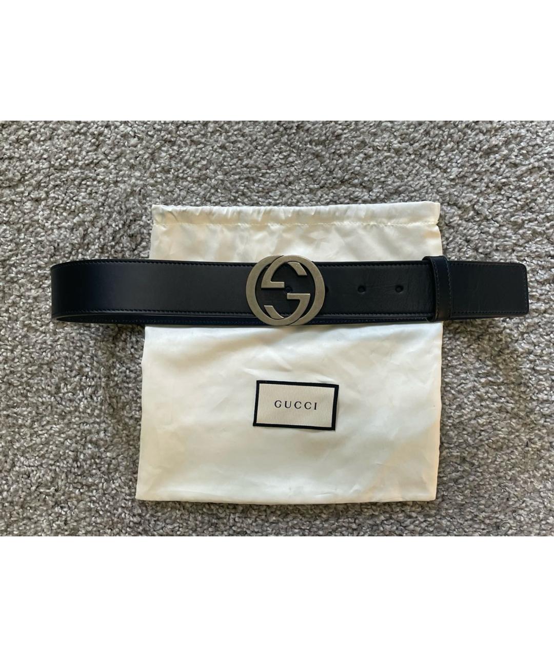 GUCCI Темно-синий ремень, фото 7