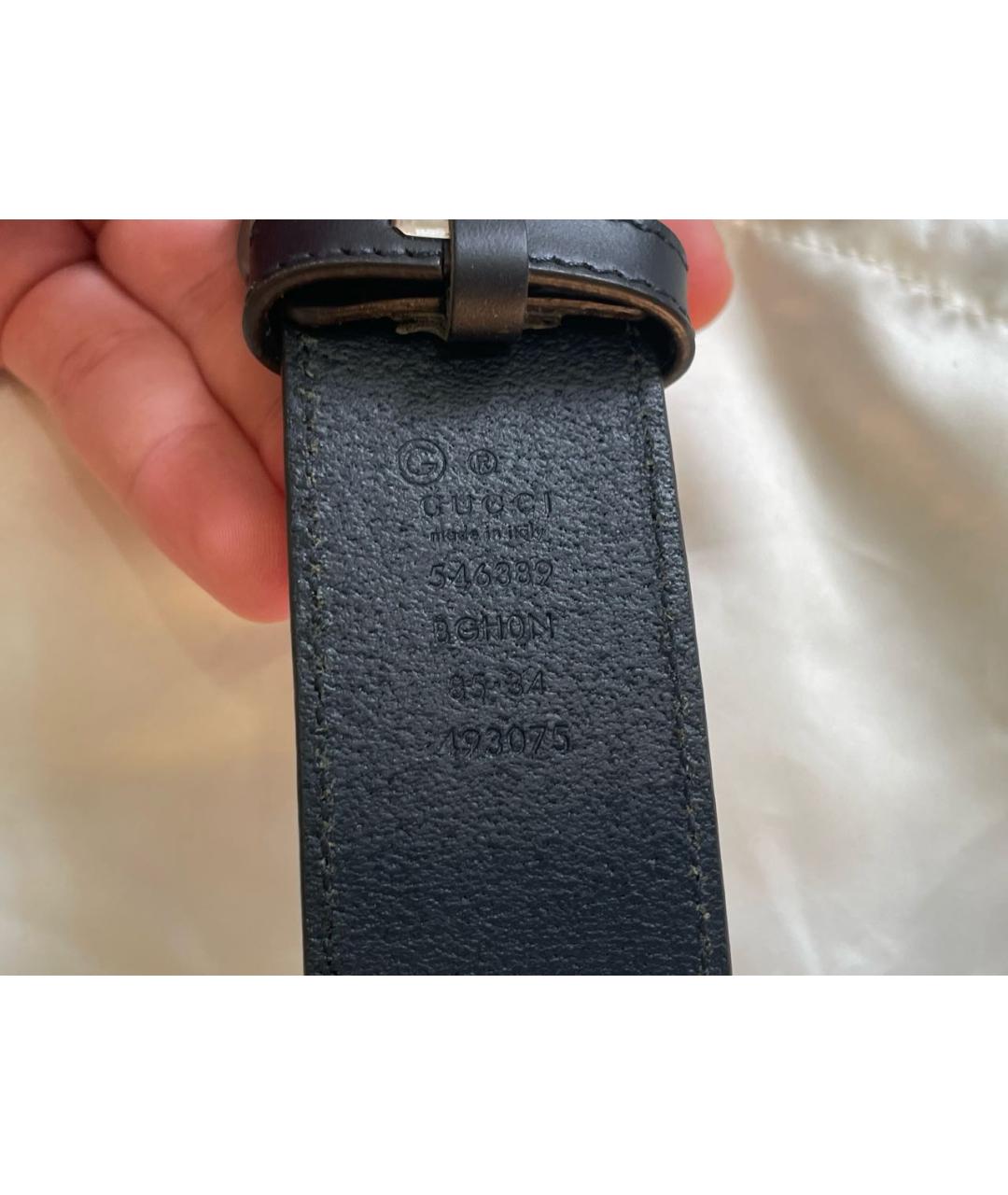 GUCCI Темно-синий ремень, фото 6