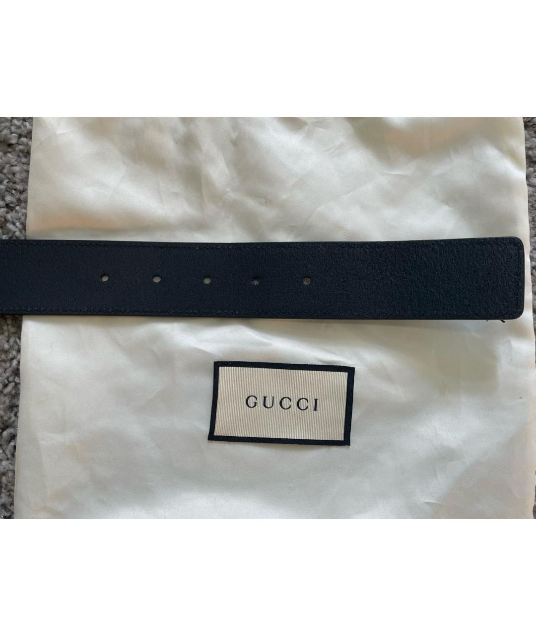 GUCCI Темно-синий ремень, фото 5