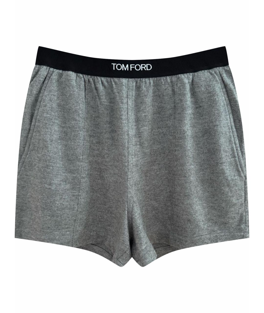 TOM FORD Серые кашемировые шорты, фото 1