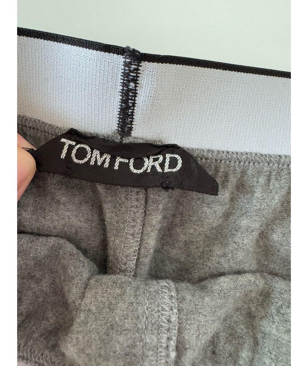 TOM FORD Серые кашемировые шорты, фото 4