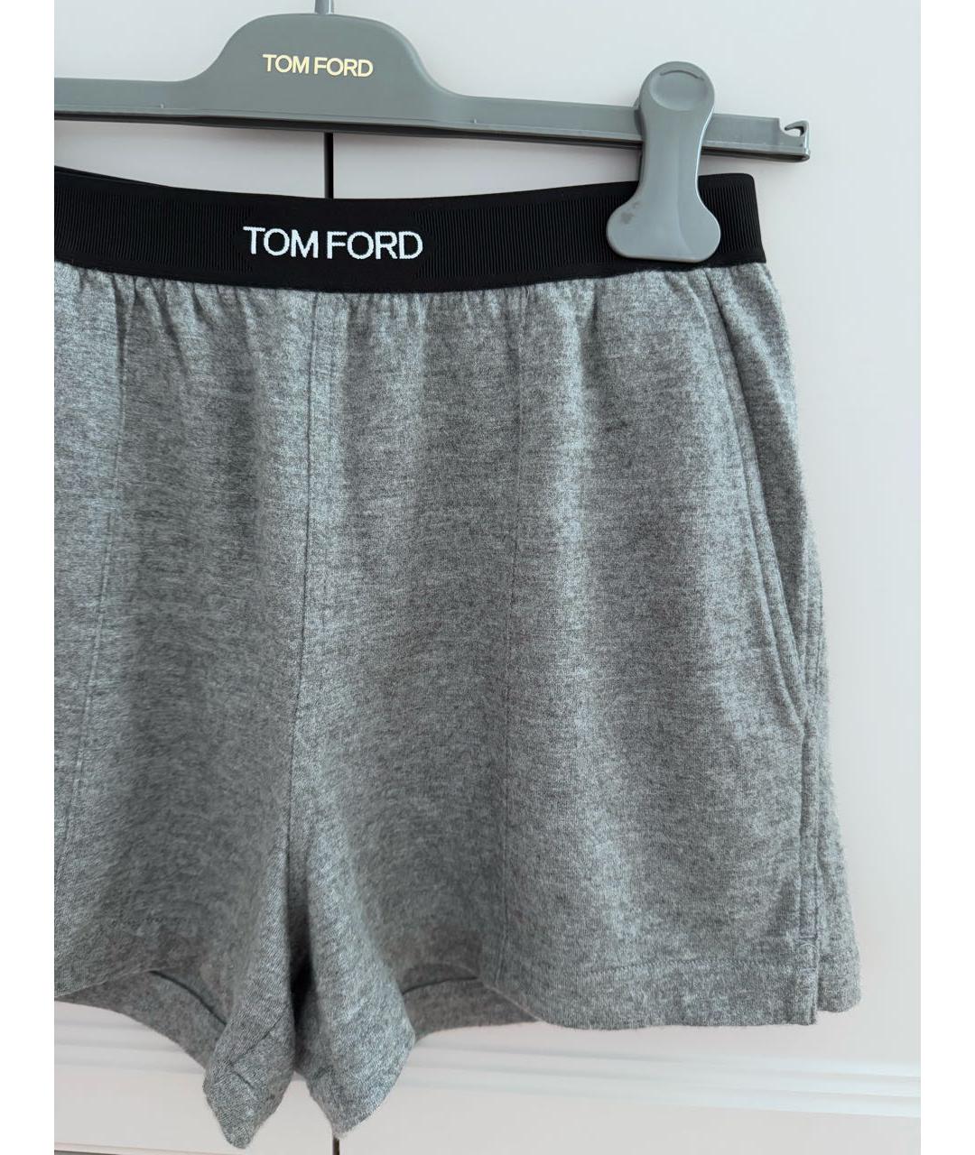 TOM FORD Серые кашемировые шорты, фото 3