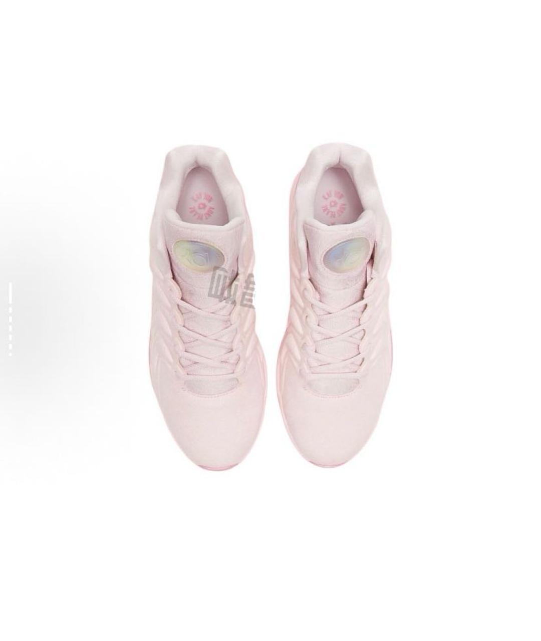NIKE Коралловые текстильные высокие кроссовки / кеды, фото 3