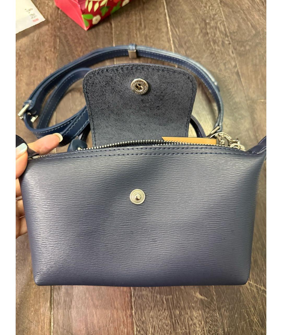 LONGCHAMP Темно-синяя сумка через плечо, фото 2