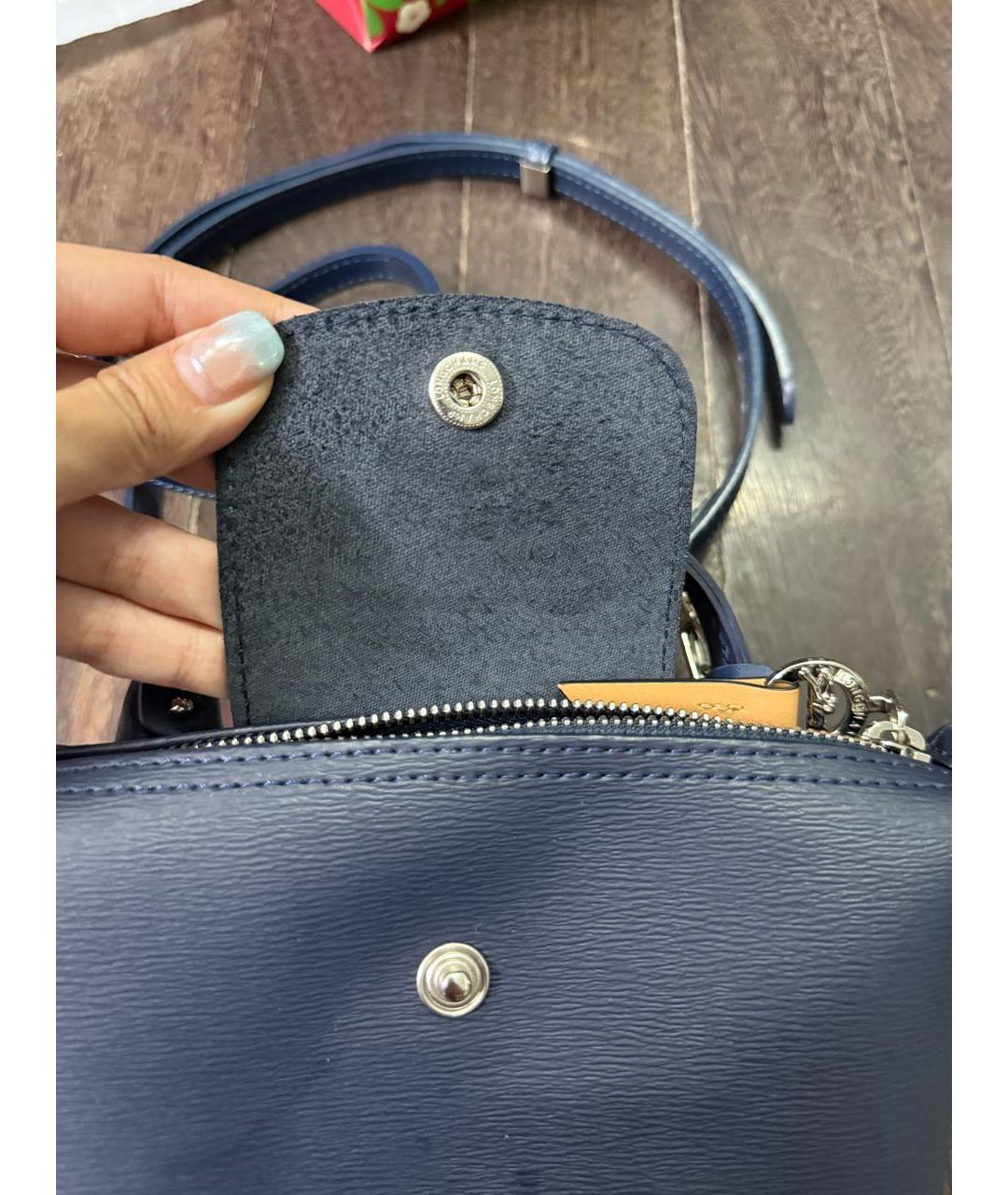 LONGCHAMP Темно-синяя сумка через плечо, фото 3