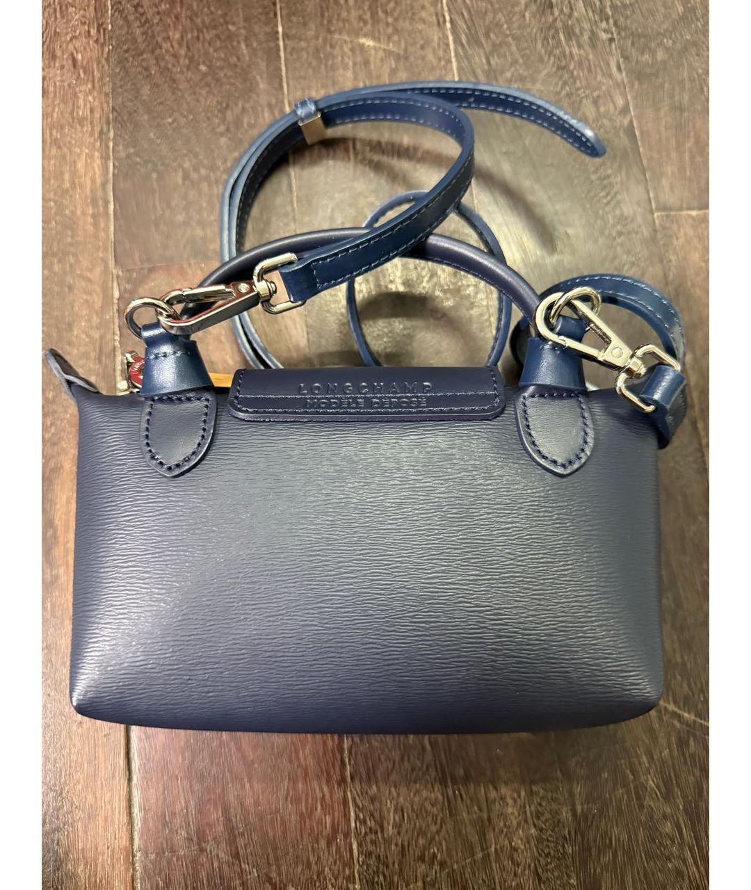 LONGCHAMP Темно-синяя сумка через плечо, фото 4