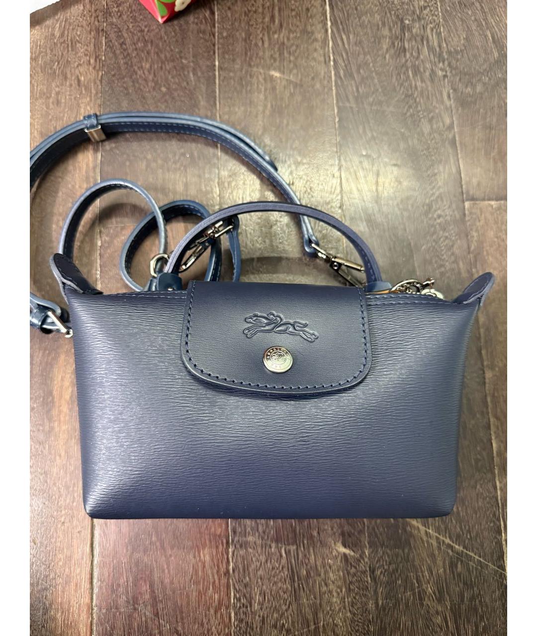 LONGCHAMP Темно-синяя сумка через плечо, фото 6