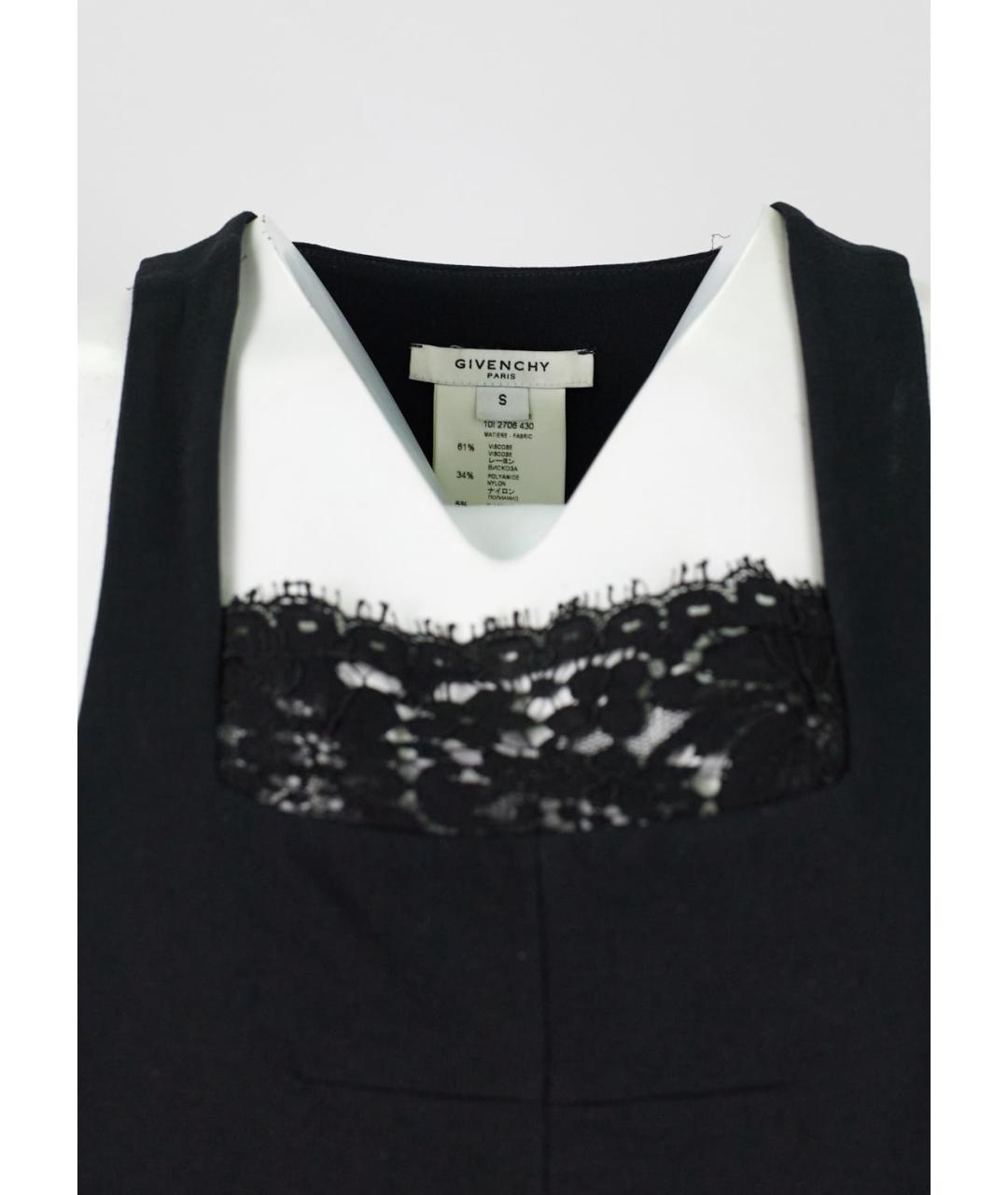 GIVENCHY Черное вискозное коктейльное платье, фото 3