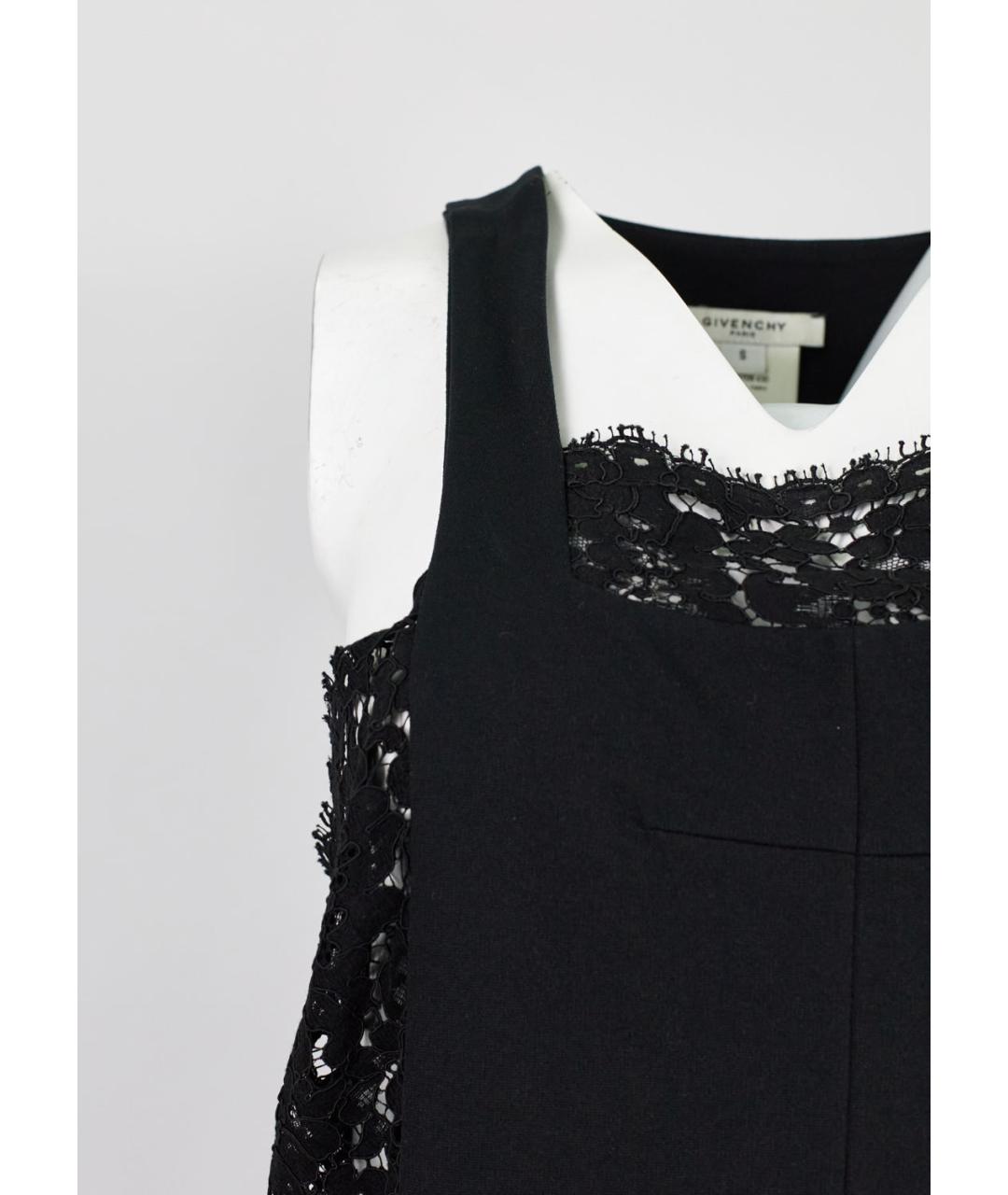 GIVENCHY Черное вискозное коктейльное платье, фото 2